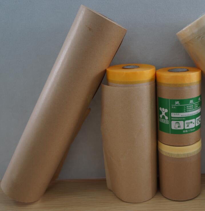 Film de masquage HDPE pré-enregistré à usage de masquage
