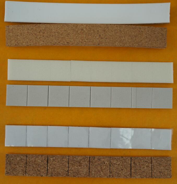 Coussinets d'espacement en liège avec mousse PVC
